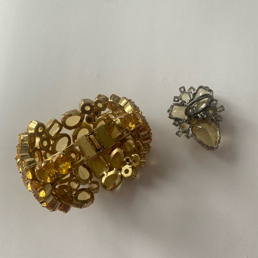 BCBGMAXAZRIA - Rhinestone Stone Cuff Bracelet - Picture 9 of 9